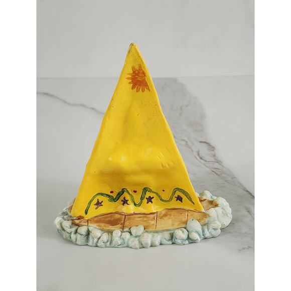 Windsurfing Pig Piglet Piggy Figurine Sail Beach 5" x 4 1/2" Year 90s Home Decor - Picture 7 of 14